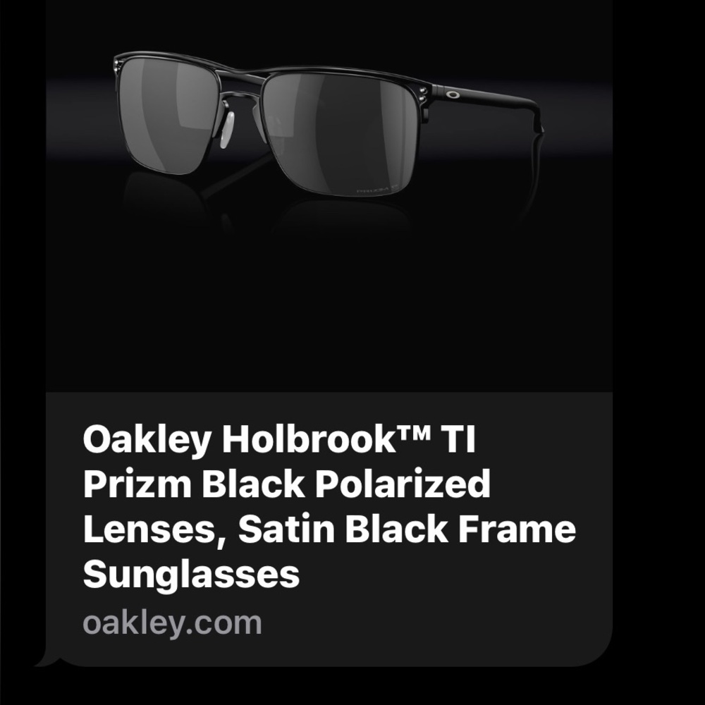 Oakley Holbrook TI Sunglasses with black Lenses